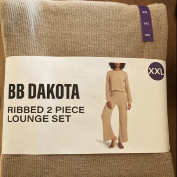 BB Dakota by Steve Madden Other - BB Dakota 2-piece Ribbed Lounge Set-XXL NWT
